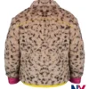 Emilia Jones Locke and Key Season 02 Kinsey Locke Sherpa Fur Leopard Printed Jacket back view