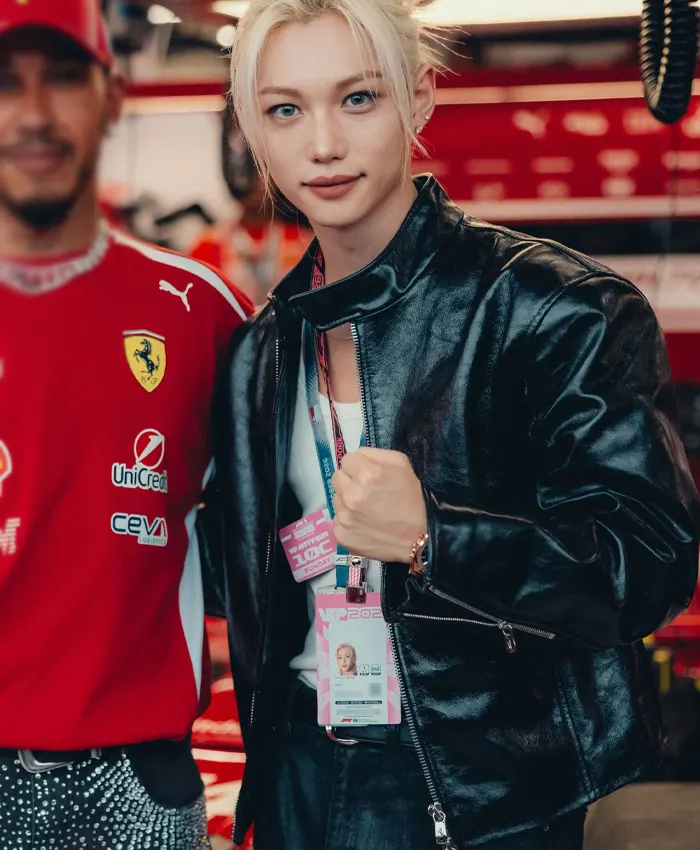 F1 Singapore Grand Prix Felix Black Leather Jacket
