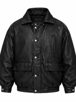 FAT JOE Set Of Keys Black Leather Jacket For Sale