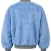FAT JOE Set Of Keys Video Blue Fur Bomber Jacket Back