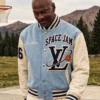 Fan Made Space Jam × Louis Vuitton Men's Letterman Varsity Jacket On Sale