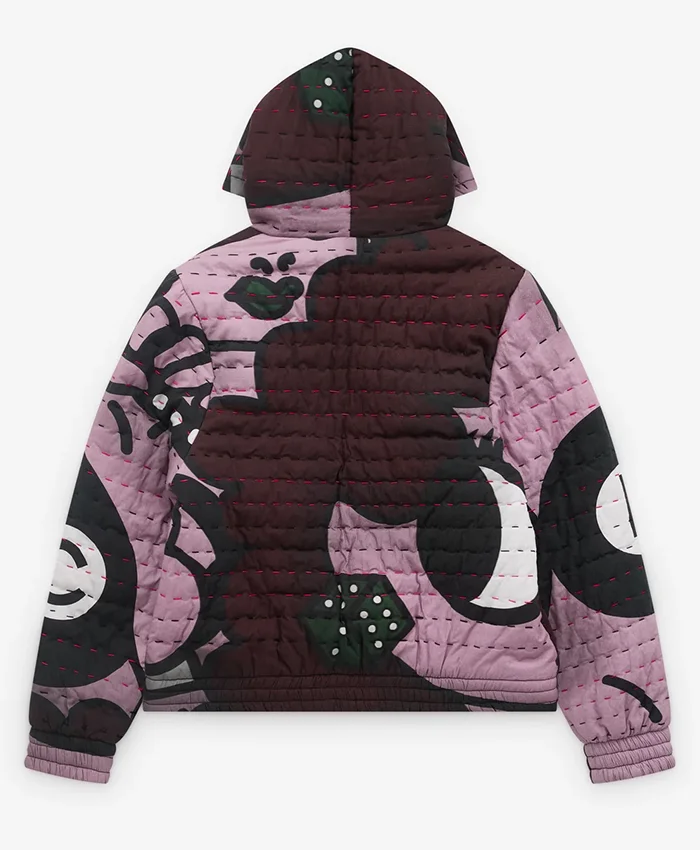 Fujinaga Sakuya NCT Wish I Spy Music Video Chopova Lowena Lucky Lady Hooded Puffer Jacket back view