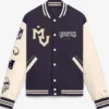 Get Now Minnesota Vikings Nike 2026 Rivalries Collection Letterman Varsity Jacket Purple