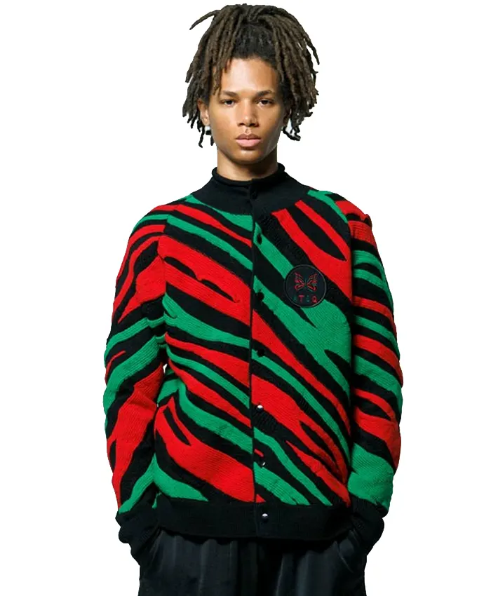 Get Now Needles x A Tribe Called Quest Roll Neck Varsity Cardigan Jacket On Sale