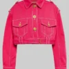 Gigi Hadid Next in Fashion Season 2 Self Host Pink Jacket For Sale