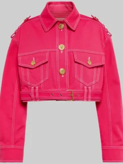 Gigi Hadid Next in Fashion Season 2 Self Host Pink Jacket For Sale