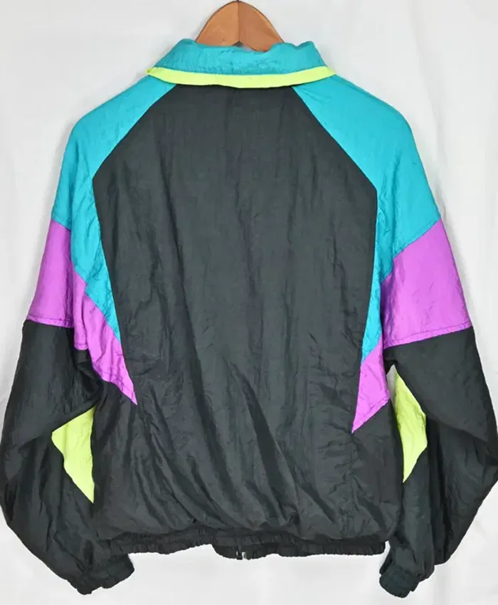 Givenchy 1992 Multicolor Polyester Track Jacket back view