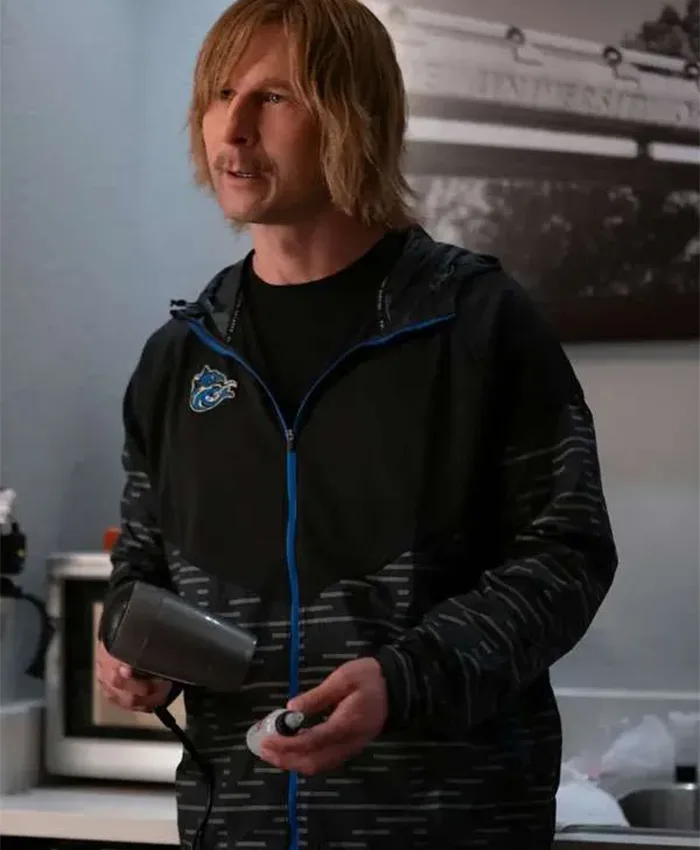 Glen-Powell-TV-Series-Chad-Powers-2026-Russ-Holliday-Black-Track-Jacket