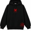 Great Power Spider Man Tom Holland Oversized Black Pullover Hoodie