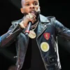 HOT 97 Summer Jam 2018 Tory Lanez Biker Black Leather Jacket For Sale