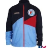 Haiti Football National Team FIFA World Cup 2026 Blue Fleece Track Jacket front view