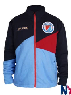 Haiti Football National Team FIFA World Cup 2026 Blue Fleece Track Jacket front view