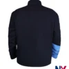 Haiti Football National Team FIFA World Cup 2026 Fleece Blue Track Jacket back view
