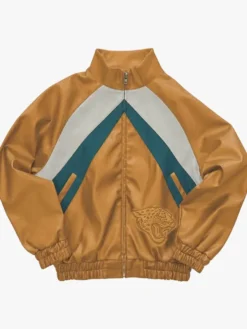 Jacksonville Jaguars Leather Kru Track Jacket