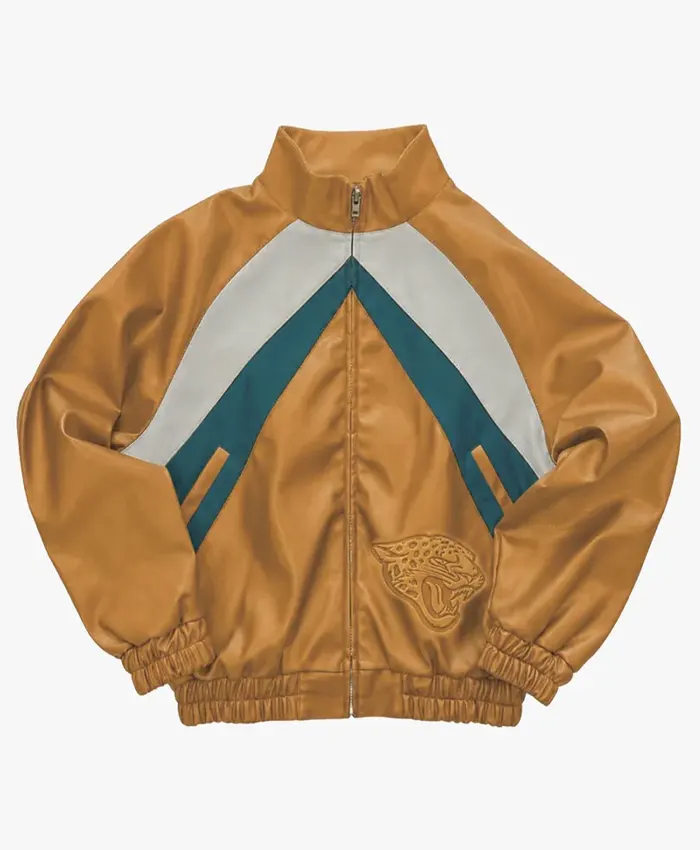 Jacksonville Jaguars Leather Kru Track Jacket