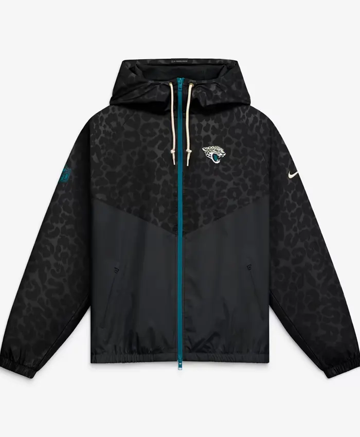 Jacksonville Jaguars Nike 2026 Rivalries Collection Windrunner Full-Zip Up Jacket Black