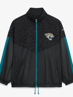 Jacksonville Jaguars Nike Women's 2026 Rivalries Collection Oversized Full-Zip Black Jacket