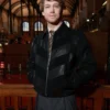 Joe-Alwyn-Paris-Fashion-Week-Black-Jacket