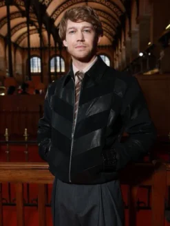 Joe-Alwyn-Paris-Fashion-Week-Black-Jacket
