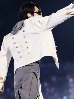 Jungkook BTS World Tour Arirang Bogota Napoleon Jacket Back
