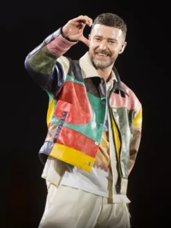Justin Timberlake Romania Lollapalooza Paris Leather Jacket