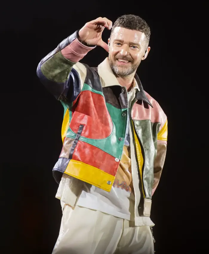Justin Timberlake Romania Lollapalooza Paris Leather Jacket