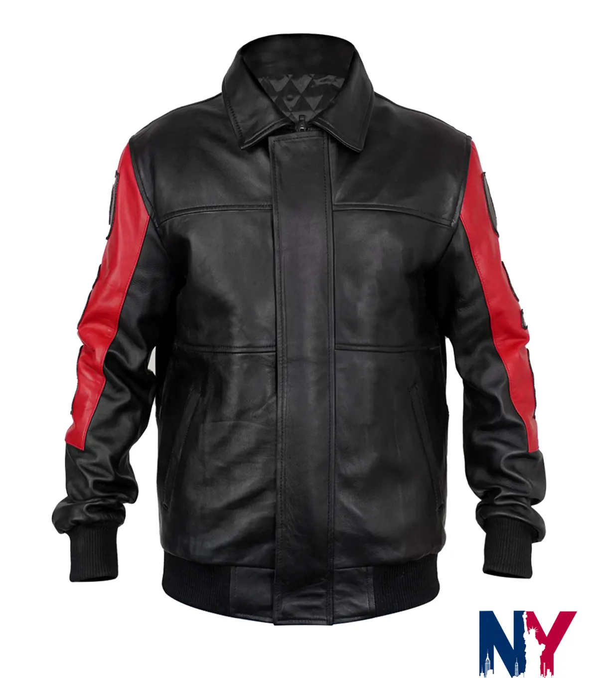 Kim Taehyung BTS Swimside Event Leather USA Jacket front view