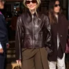 Kristen-Bell-NYC-2026-Promote-Nobody-Wants-This-S03-Brown-Leather-Jacket