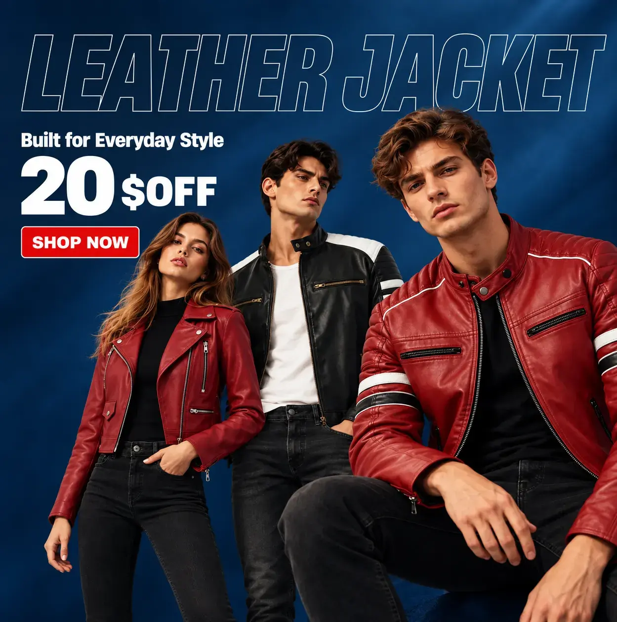 Leather Jacket Built for Everyday Stlyle Mobile view