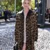 Lili Reinhart Miu Miu PFW Show Leopard Coat