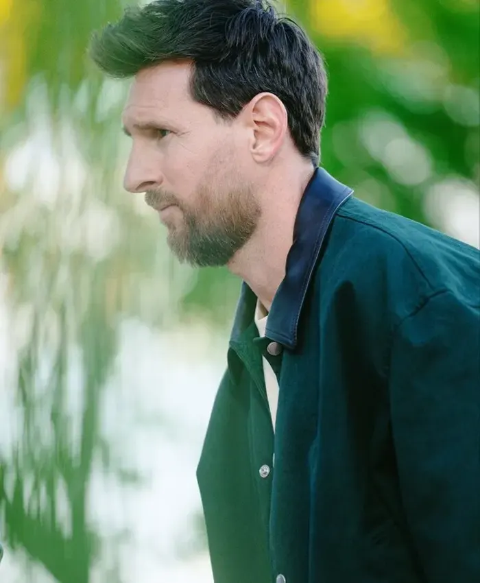 Lionel Messi Argentina's training camp Green Jacket