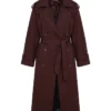 Mabel-Mora-TV-Series-Only-Murders-in-the-Building-2026-Selena-Gomez-Burgundy-Cotton-Trench-Coat