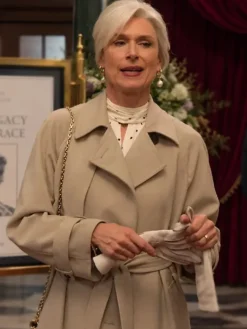 Marble Hall Murders Amelia Bullmore Grey Trench Coat
