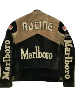 Marlboro Racing Suede Biker Motorcycle Jacket