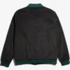 Marvel Doctor Doom Black Corduroy Lightweight Varsity Letterman Jacket back view