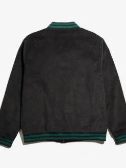 Marvel Doctor Doom Black Corduroy Lightweight Varsity Letterman Jacket back view