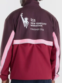 Men's New Balance TCS New York City Marathon Finisher 2026 Windbreaker Track Jacket back view