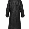 Miami Vice Michael B. Jordan Black Leather Trench Coat Back