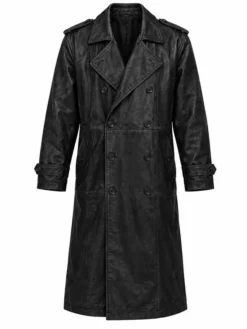 Michael B. Jordan Miami Vice Black Leather Long Coat
