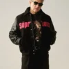 Michael-Imperioli-Black-Varsity-Jacket-