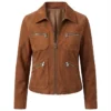 Michelle-Morgan-TV-Series-Heartland-Samantha-Louise-Fleming-Brown-Leather-Jacket