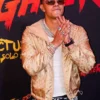 Movie Street Fighter 2026 Mexico City El Bogueto Beige Satin Hooded Louis Vuitton Jacket front view