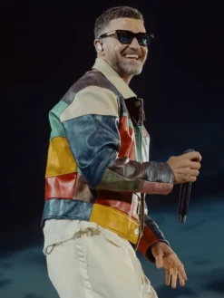 Alternative view of Justin Timberlake Romania Lollapalooza Paris Leather Jacket