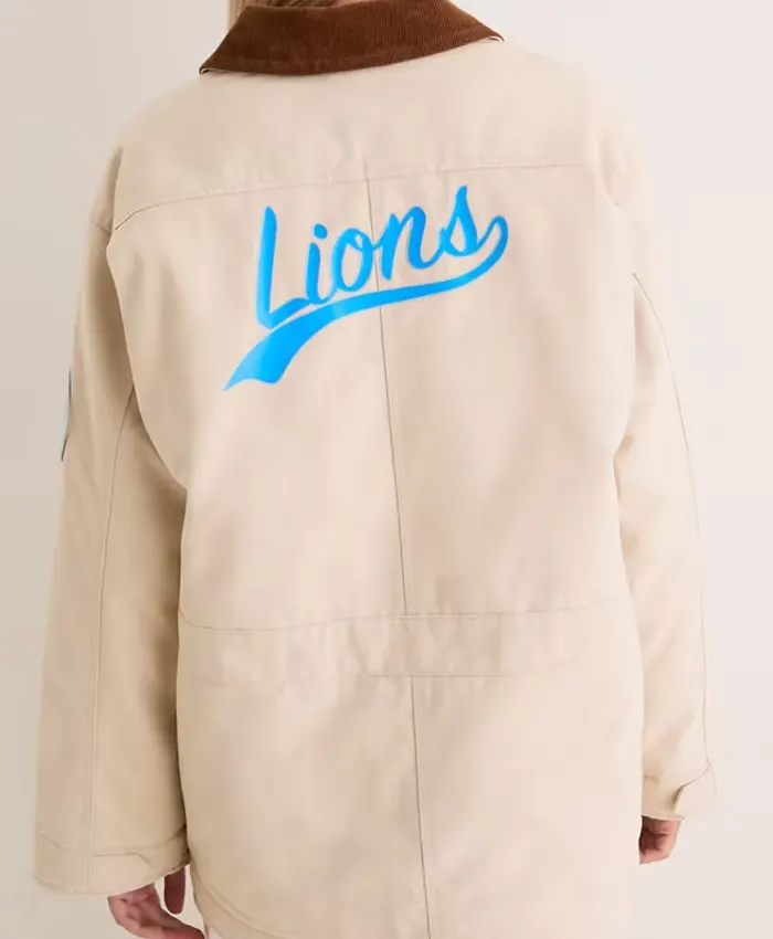 NFL Detroit Lions Tuckernuck Women's Barn Jacket Back