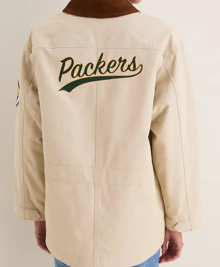 NFL Green Bay Packers Tuckernuck Women's Barn Jacket Back