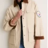 NFL Pittsburgh Steelers Tuckernuck Women's Full-Snap Varsity Barn Jacket Stone