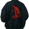 Needles x A Tribe Called Quest Black Varsity Jacket Back