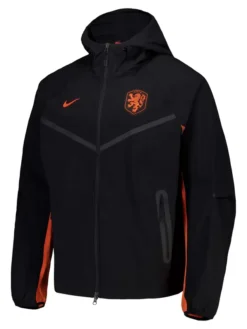 Netherlands Nike Tech Woven Black Jacket