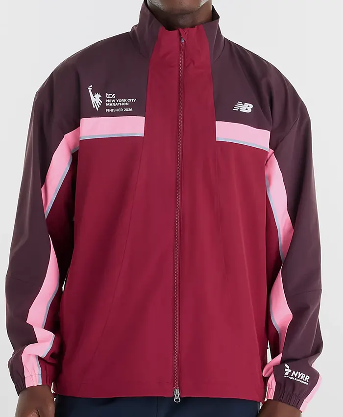 New Balance Men's 2026 TCS New York City Marathon Finisher Track Windbreaker Jacket front view