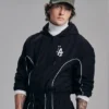 New Era Los Angeles Dodgers Black Hooded Track Jacket for men